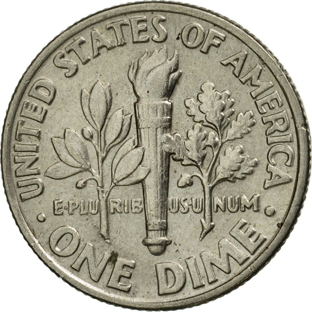 Coin, United States, Roosevelt Dime, Dime, 1993, U.S. Mint, Philadelphia