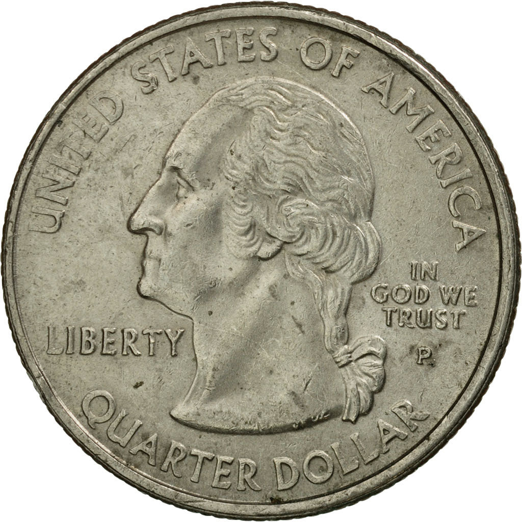 Moneda, Estados Unidos, Quarter, 2001, U.S. Mint, Philadelphia, MBC, Cobre -
