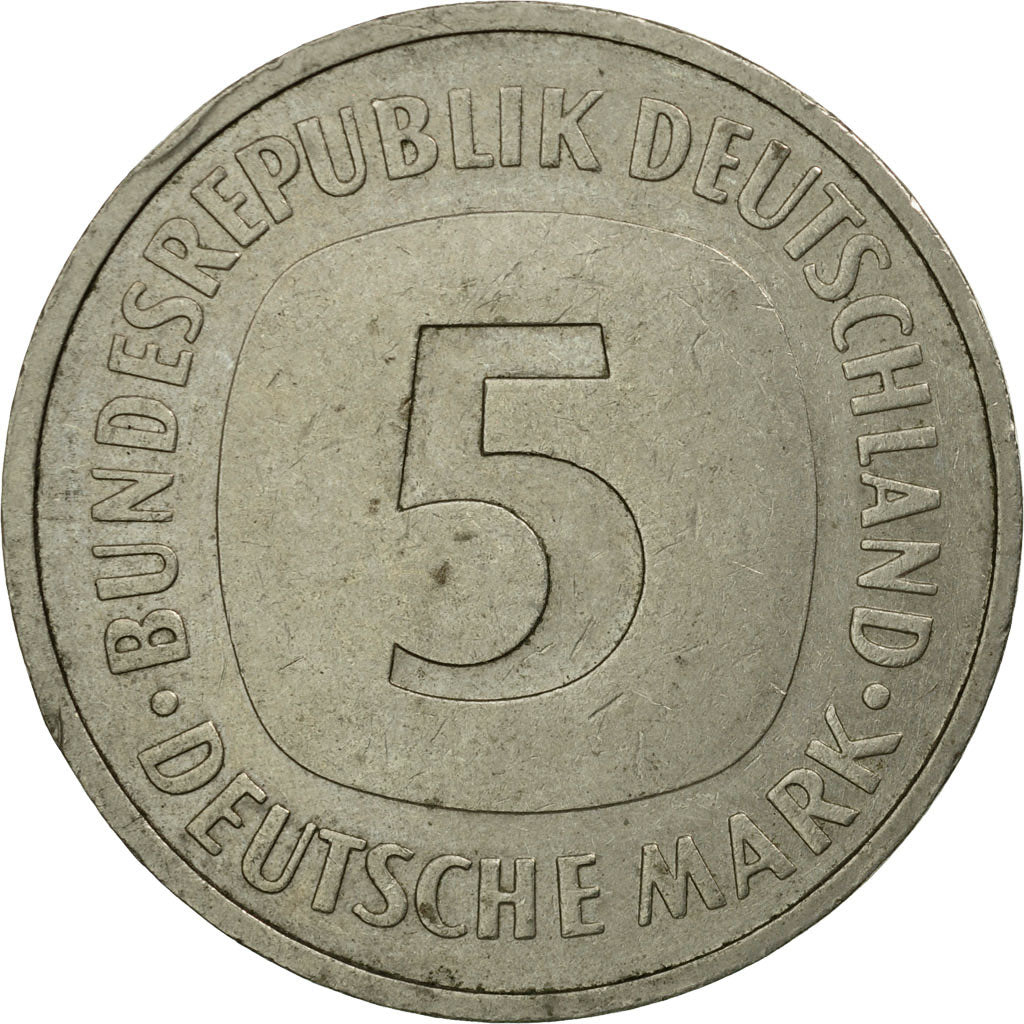Coin, GERMANY - FEDERAL REPUBLIC, 5 Mark, 1989, Stuttgart, MS(60-62)