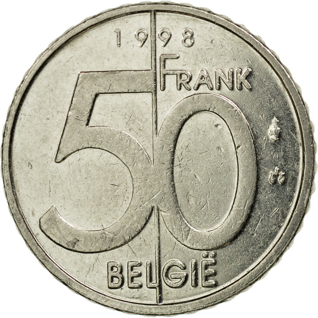 Coin, Belgium, Albert II, 50 Francs, 50 Frank, 1998, Brussels, EF(40-45)
