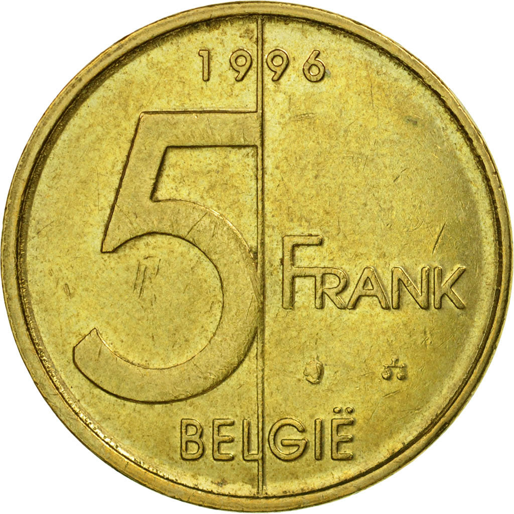 Moneta, Belgio, Albert II, 5 Francs, 5 Frank, 1996, Brussels, BB