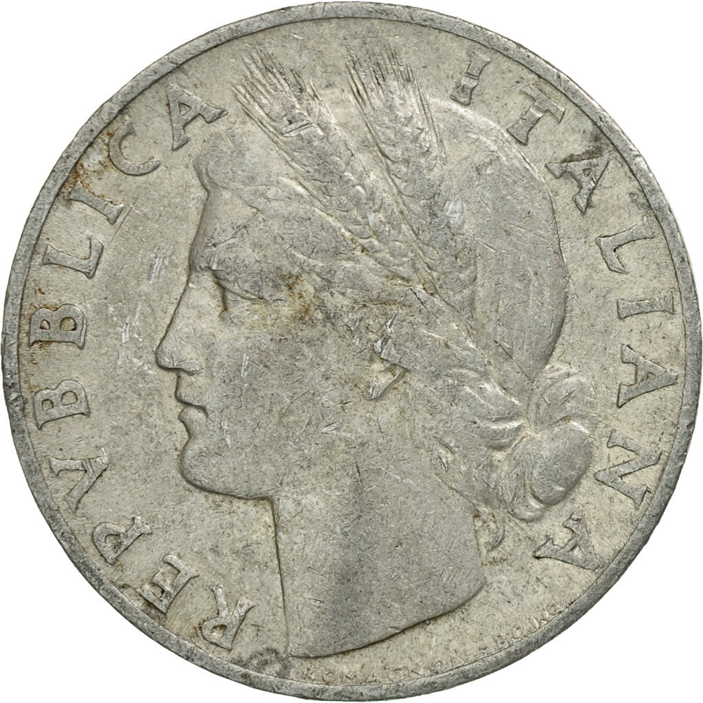 Münze, Italien, Lira, 1949, Rome, S+, Aluminium, KM:87