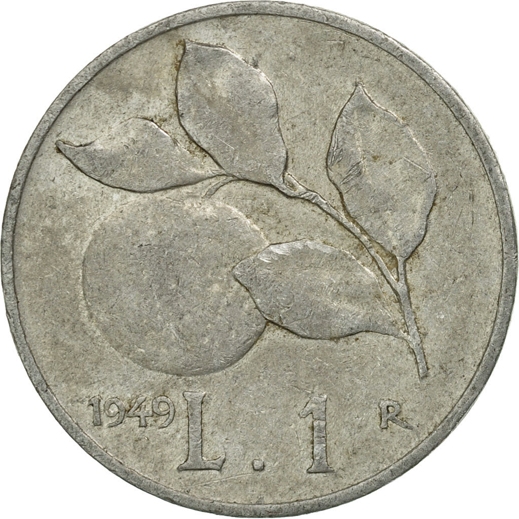 Münze, Italien, Lira, 1949, Rome, S+, Aluminium, KM:87