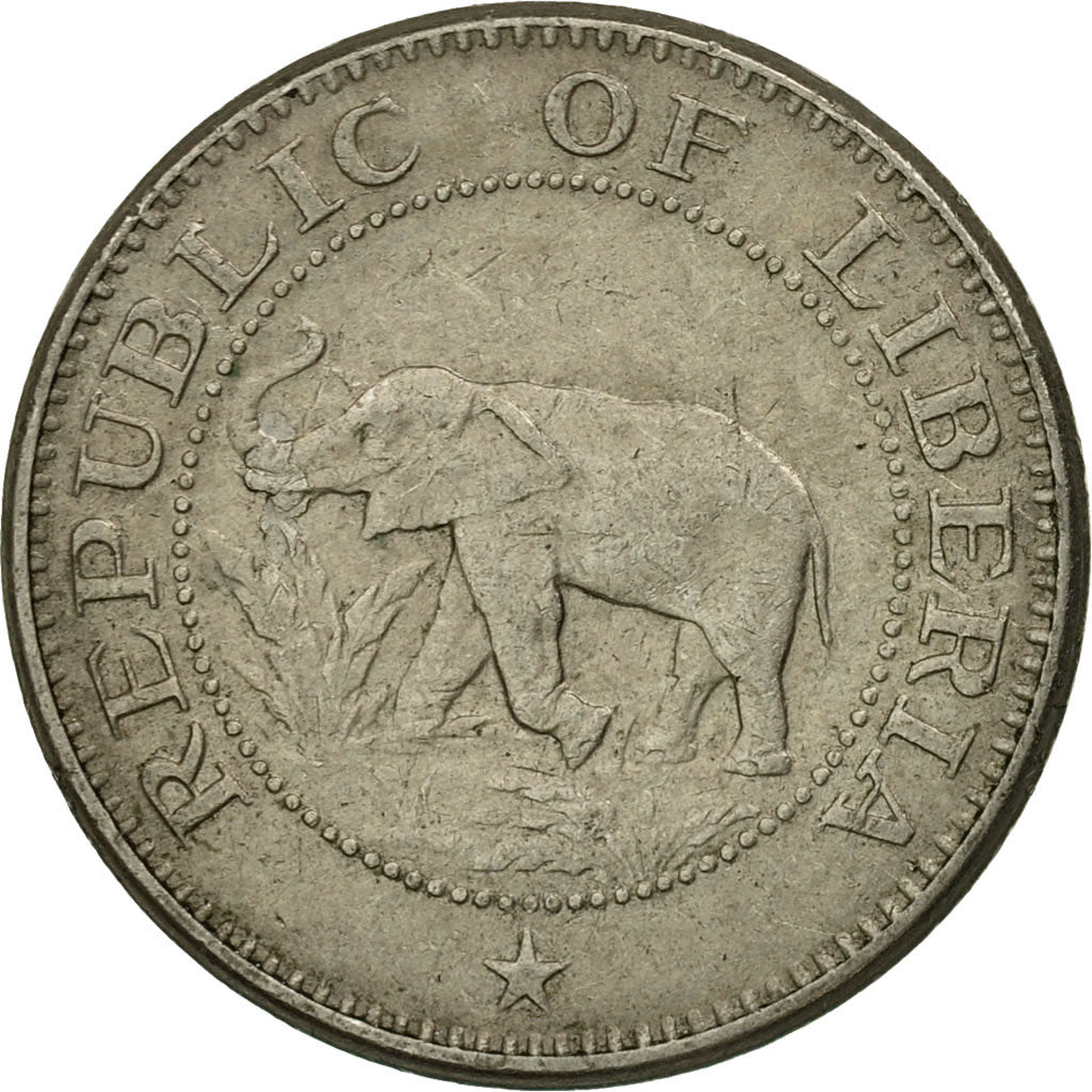 Coin, Liberia, 5 Cents, 1972, EF(40-45), Copper-nickel, KM:14