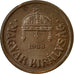 Coin, Hungary, 2 Filler, 1938, Budapest, EF(40-45), Bronze, KM:506