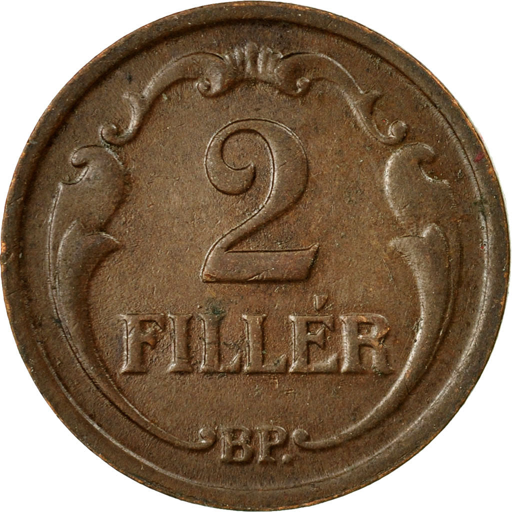Coin, Hungary, 2 Filler, 1938, Budapest, EF(40-45), Bronze, KM:506