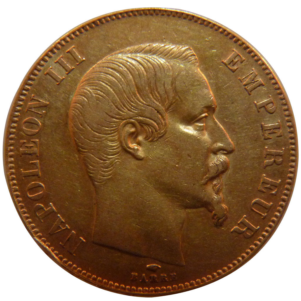 FRANCE, Napoléon III, 50 Francs, 1859, Paris, KM #785.1, AU(50-53), Gold, Gadour