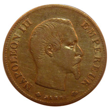 FRANCE, Napoléon III, 10 Francs, 1859, Strasbourg, EF(40-45), Gold, Gadoury #...