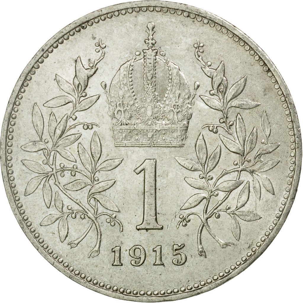 Coin, Austria, Franz Joseph I, Corona, 1915, AU(50-53), Silver, KM:2820