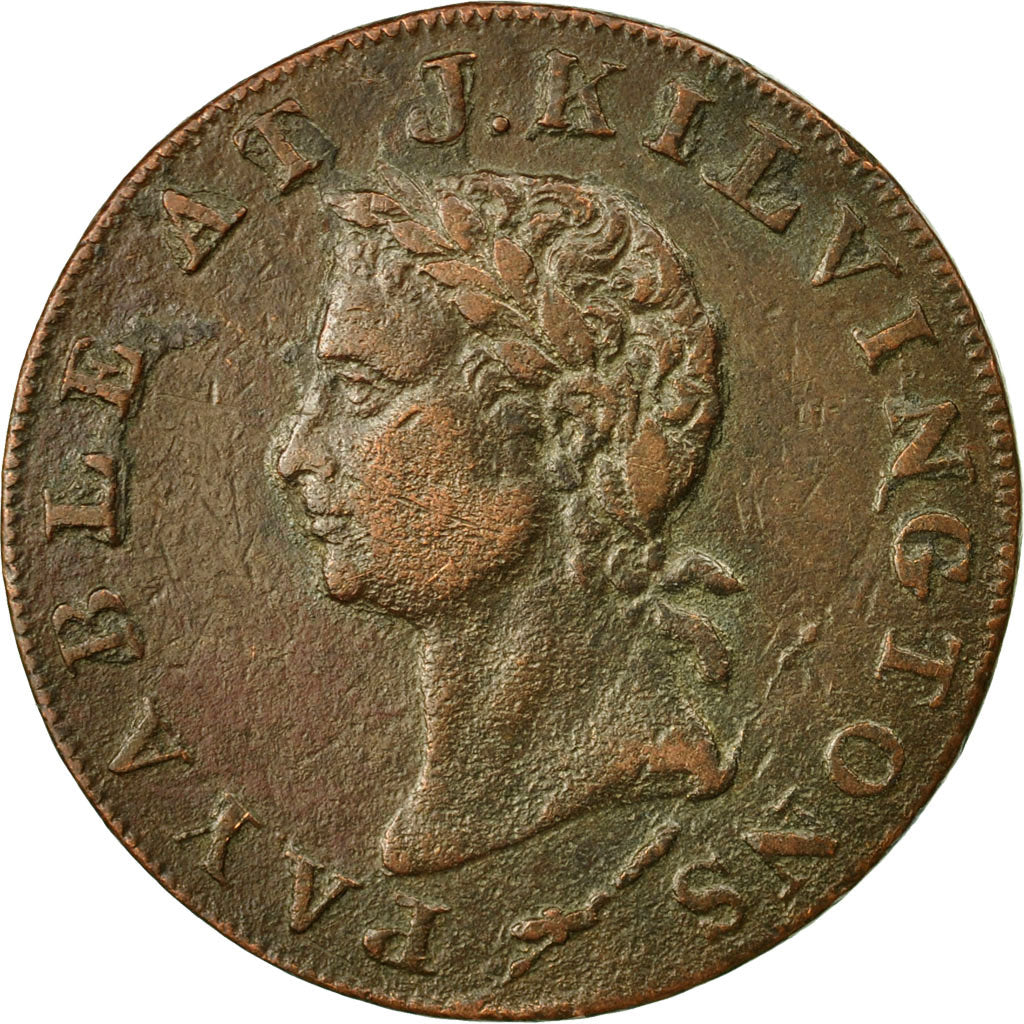 Moneta, Gran Bretagna, J Kilvington, Halfpenny Token, 1795, Middlesex, MB+