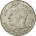 Coin, Tunisia, 1/2 Dinar, 1968, Paris, VF(30-35), Nickel, KM:291