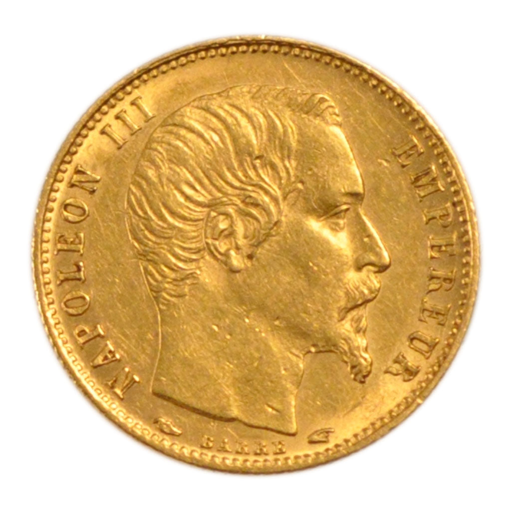 Second Empire, 5 Francs Or Napoléon III Tête Nue Petit Module
