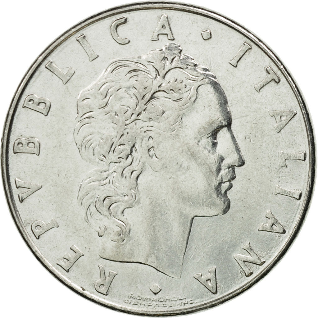 Coin, Italy, 50 Lire, 1978, Rome, VF(30-35), Stainless Steel, KM:95.1
