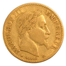 FRANCE, Napoléon III, 10 Francs, 1862, Strasbourg, VF(30-35), Gold, Gadoury #...