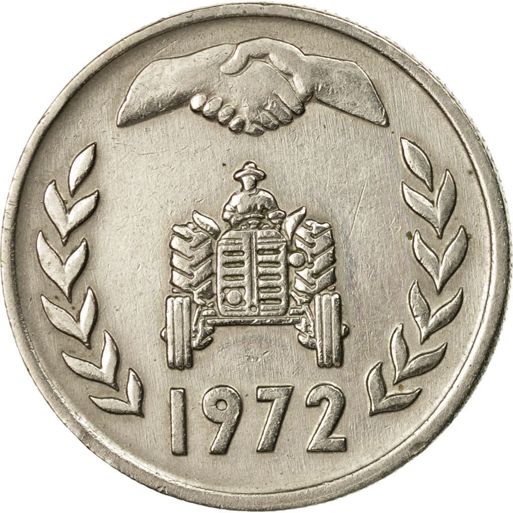 Coin, Algeria, Dinar, 1972, Paris, EF(40-45), Copper-nickel, KM:104.2
