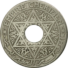 Coin, Morocco, Yusuf, 25 Centimes, 1924, Poissy, EF(40-45), Copper-nickel