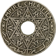 Coin, Morocco, Yusuf, 25 Centimes, 1924, Poissy, EF(40-45), Copper-nickel