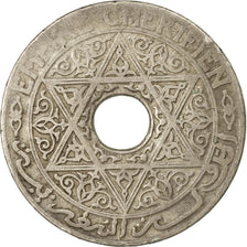 Coin, Morocco, Yusuf, 25 Centimes, 1921, bi-Bariz, Paris, VF(20-25)