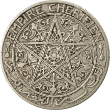 Moneta, Marocco, Yusuf, 50 Centimes, 1921, bi-Bariz, Paris, MB, Nichel, KM:35.1