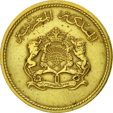 Coin, Morocco, al-Hassan II, 10 Santimat, 1974, Paris, VF(30-35)