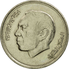 Coin, Morocco, al-Hassan II, Dirham, 1987, Paris, EF(40-45), Copper-nickel