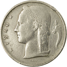 Coin, Belgium, 5 Francs, 5 Frank, 1948, EF(40-45), Copper-nickel, KM:135.1