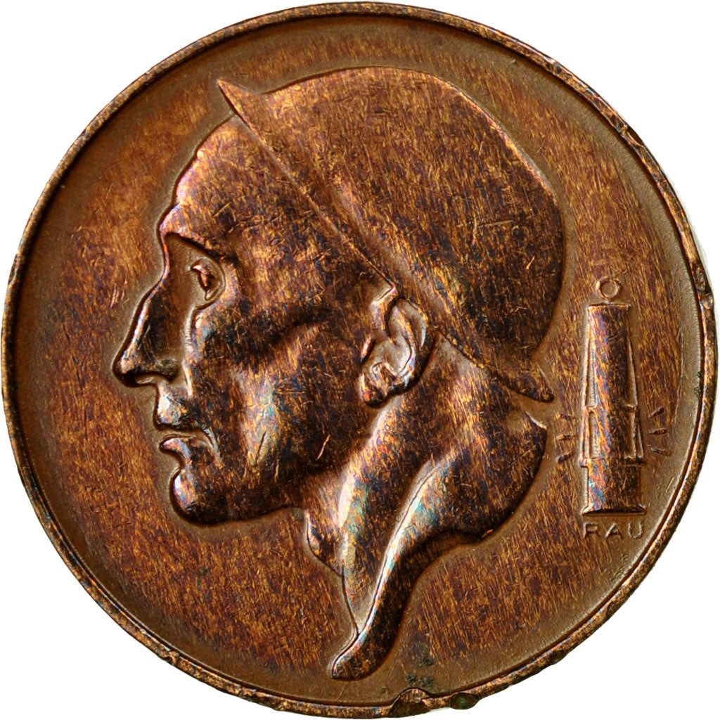 Coin, Belgium, 50 Centimes, 1952, EF(40-45), Bronze, KM:145