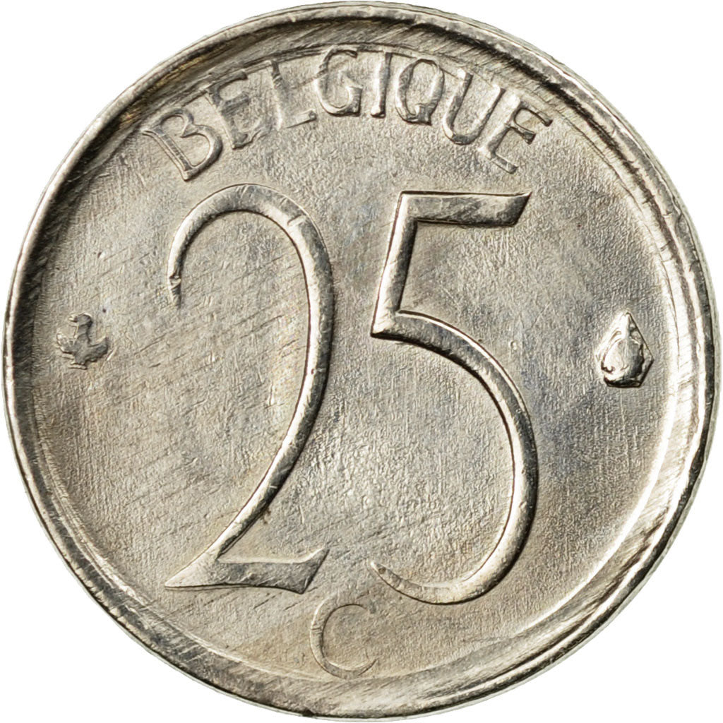 Moneda, Bélgica, 25 Centimes, 1969, Brussels, MBC, Cobre - níquel, KM:153.1
