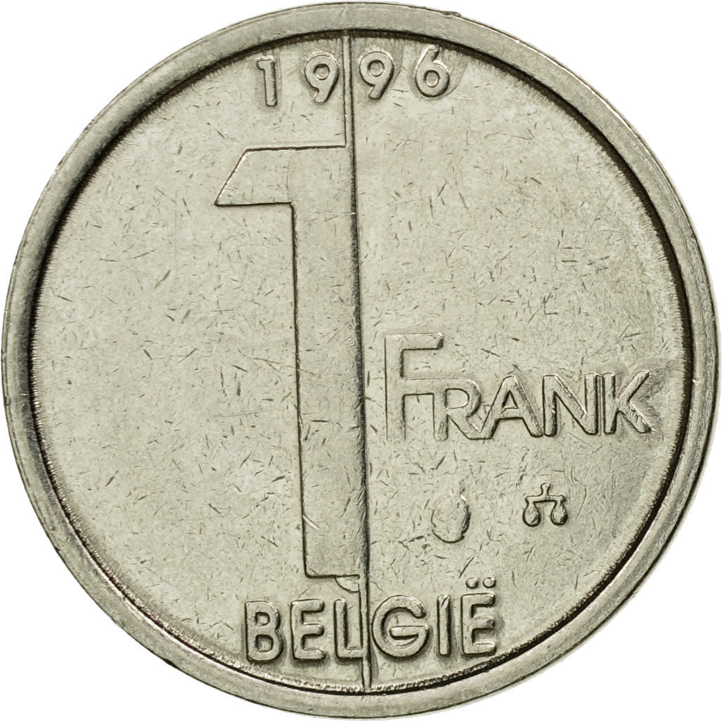 Moneta, Belgio, Albert II, Franc, 1996, Brussels, BB, Ferro placcato nichel