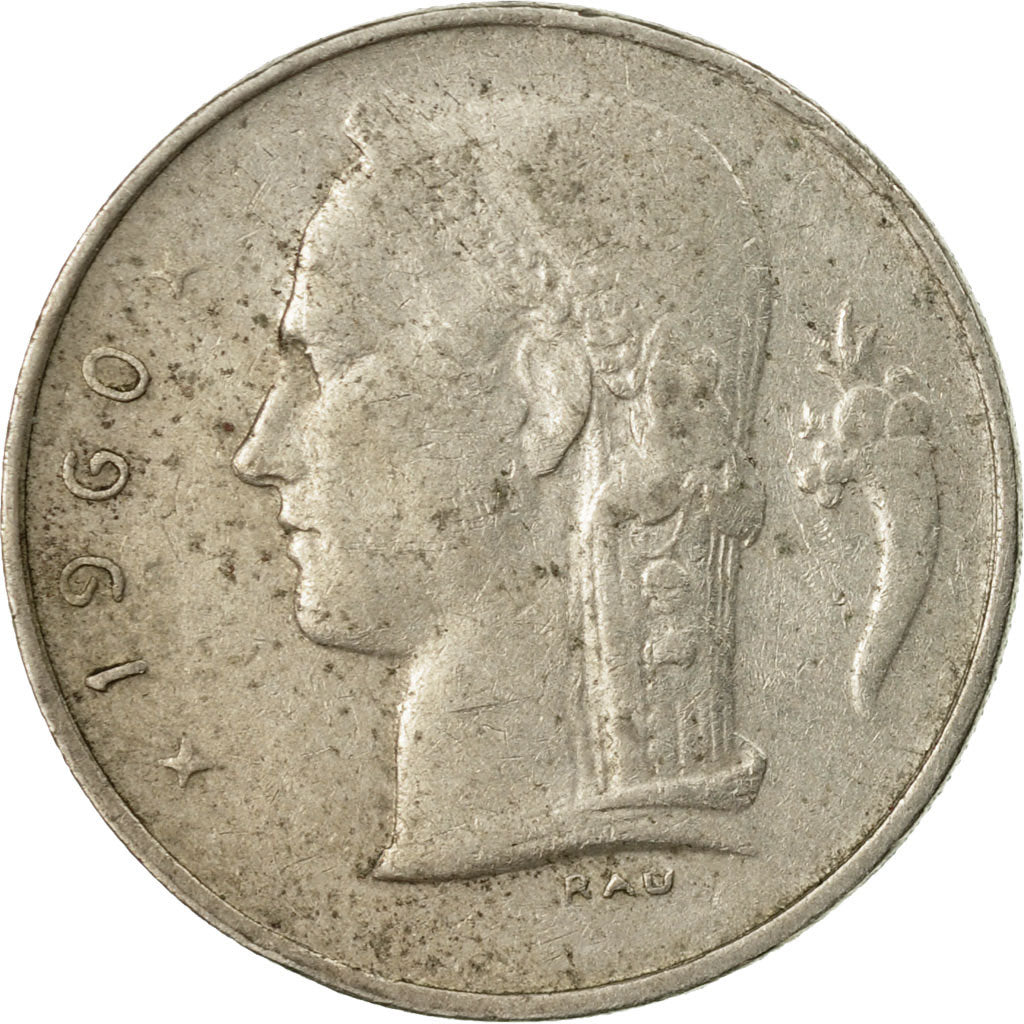 Coin, Belgium, Franc, 1960, VF(20-25), Copper-nickel, KM:143.1