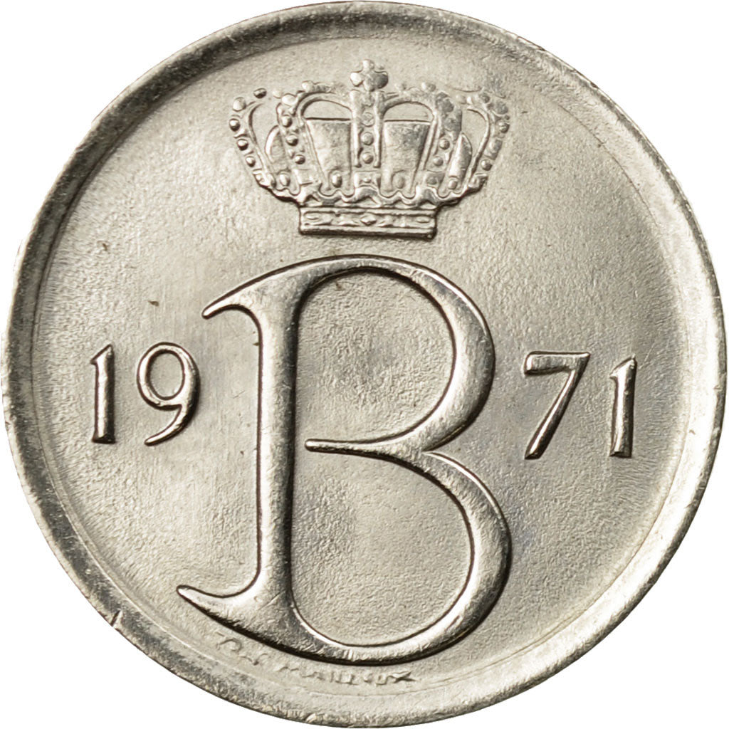 Moneda, Bélgica, 25 Centimes, 1971, Brussels, EBC, Cobre - níquel, KM:154.1