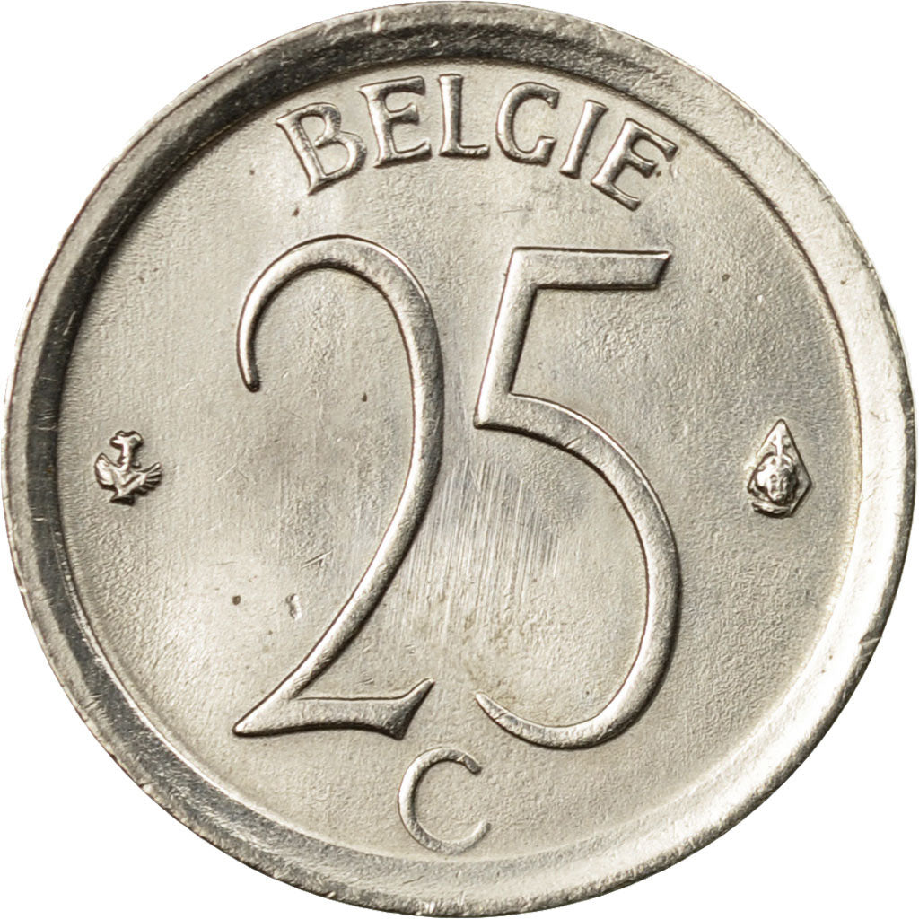 Moneda, Bélgica, 25 Centimes, 1971, Brussels, EBC, Cobre - níquel, KM:154.1