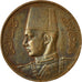Moneta, Egitto, Farouk, Millieme, 1950, British Royal Mint, BB, Bronzo, KM:358
