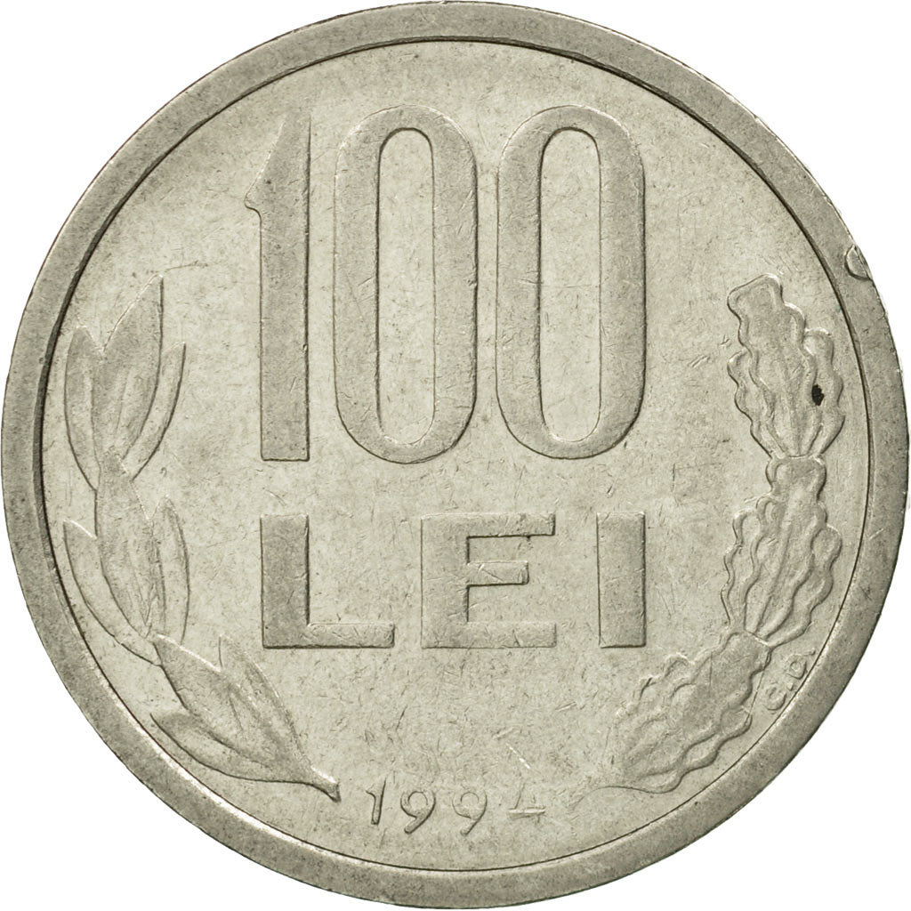 Coin, Romania, 100 Lei, 1994, VF(30-35), Nickel plated steel, KM:111