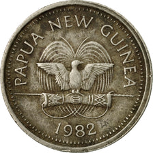 Coin, Papua New Guinea, 5 Toea, 1982, EF(40-45), Copper-nickel, KM:3