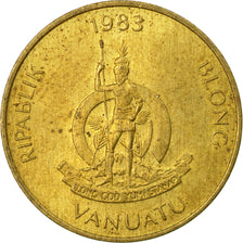 Coin, Vanuatu, 2 Vatu, 1983, British Royal Mint, VF(20-25), Nickel-brass, KM:4