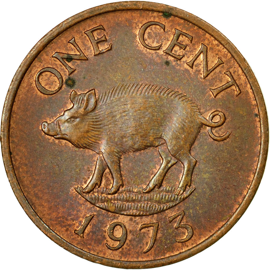 Monnaie, Bermuda, Elizabeth II, Cent, 1973, TTB, Bronze, KM:15