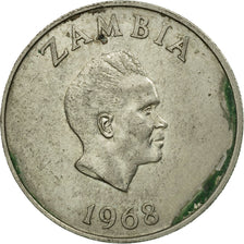 Moneta, Zambia, 10 Ngwee, 1968, British Royal Mint, MB, Rame-nichel-zinco, KM:12
