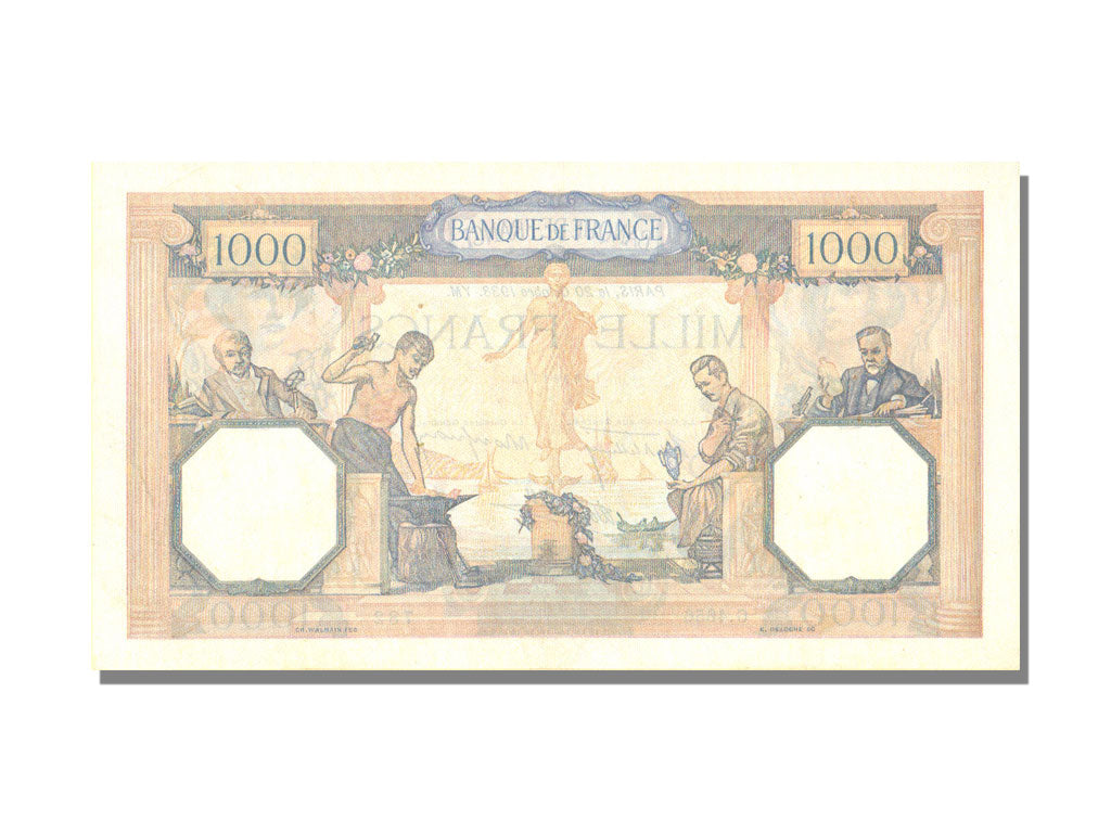 France, 500 Francs, 1 000 F 1927-1940 ''Cérès et Mercure'', 1938, KM #88c, 1...