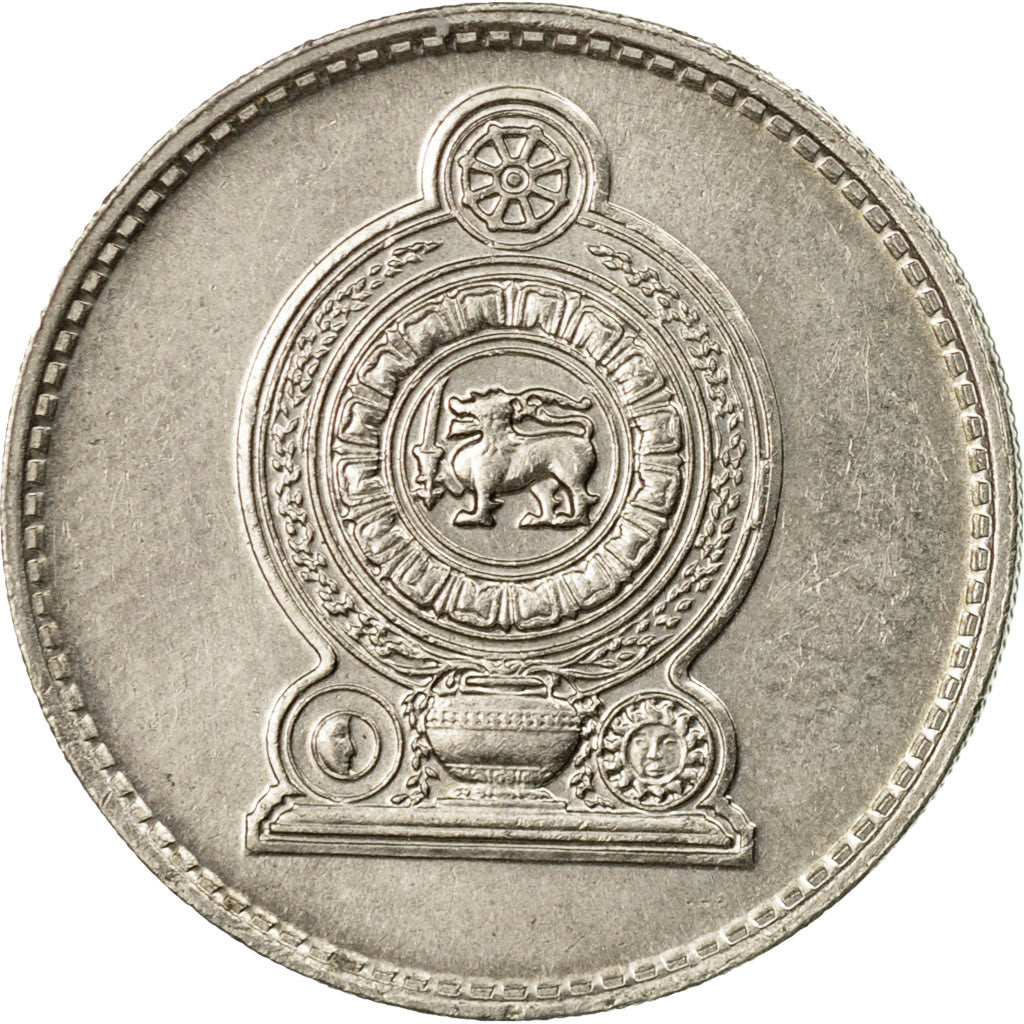Coin, Sri Lanka, 50 Cents, 1975, AU(50-53), Copper-nickel, KM:135.1