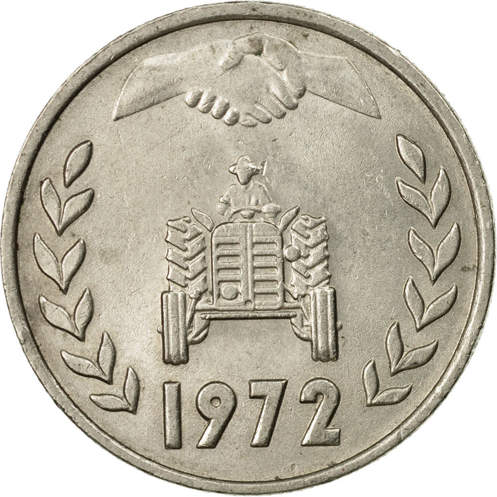 Coin, Algeria, Dinar, 1972, Paris, AU(50-53), Copper-nickel, KM:104.2