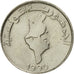 Coin, Tunisia, 1/2 Dinar, 1990, Paris, EF(40-45), Copper-nickel, KM:318