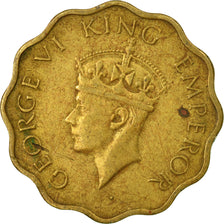 Coin, INDIA-BRITISH, George VI, Anna, 1943, EF(40-45), Nickel-brass, KM:537a