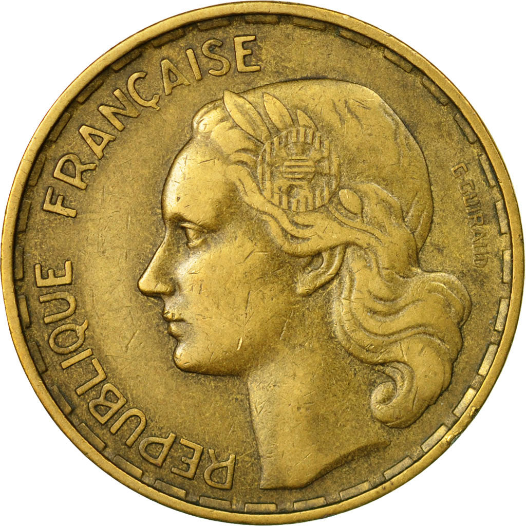 Münze, Frankreich, Guiraud, 50 Francs, 1954, Paris, SS, Aluminum-Bronze