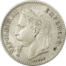Moneda, Francia, Napoleon III, Napoléon III, 50 Centimes, 1866, Paris, MBC+