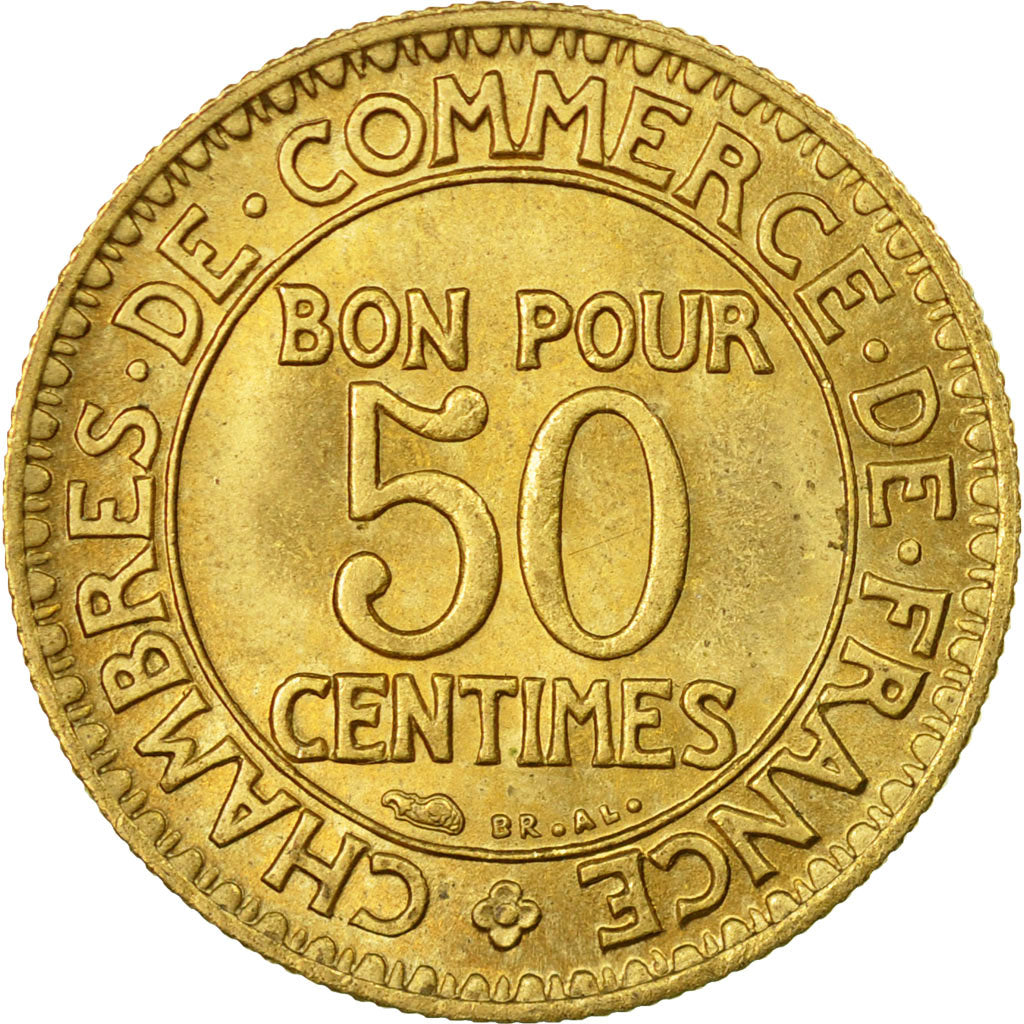Moneta, Francia, Chambre de commerce, 50 Centimes, 1922, Paris, SPL-
