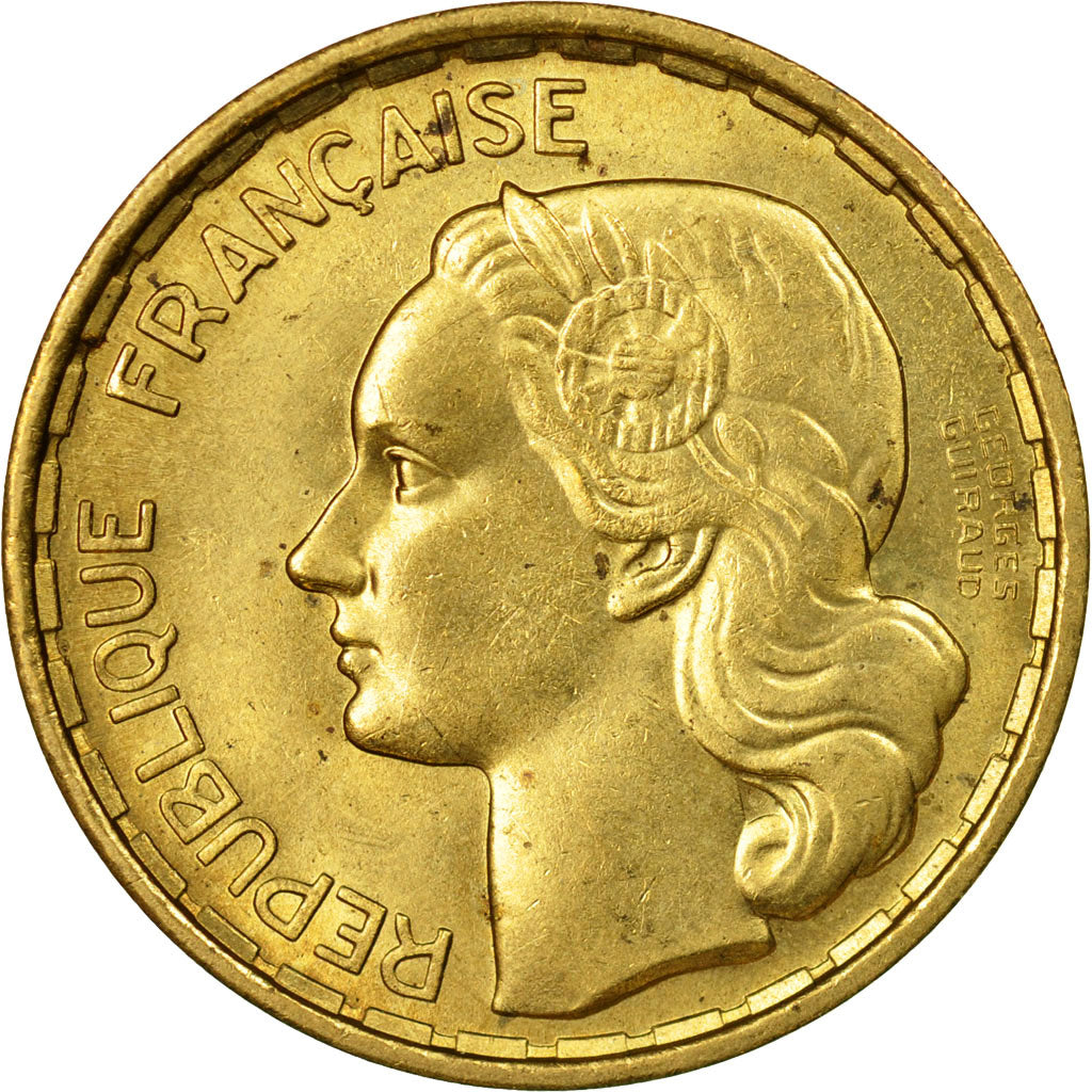 Coin, France, Guiraud, 20 Francs, 1950, Beaumont - Le Roger, AU(55-58)