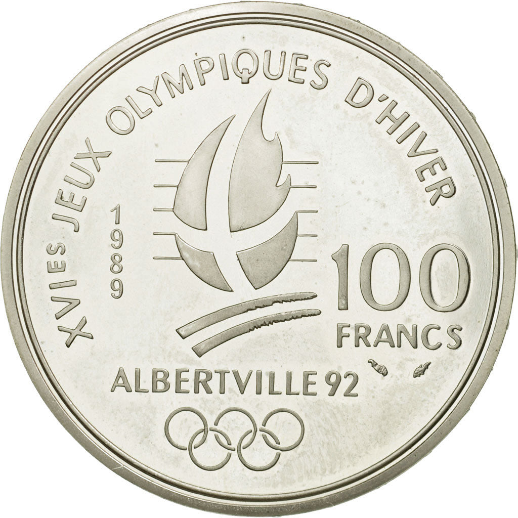 Moneta, Francia, 100 Francs, 1989, SPL-, Argento, KM:972