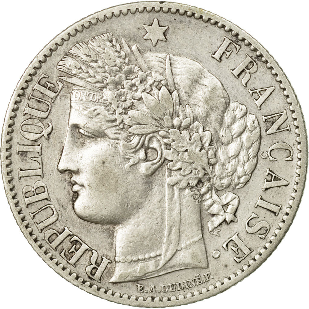 Monnaie, France, Cérès, 2 Francs, 1887, Paris, TTB, Argent, KM:817.1, Le