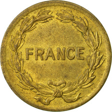 Coin, France, France Libre, 2 Francs, 1944, Philadelphia, VF(30-35), Brass